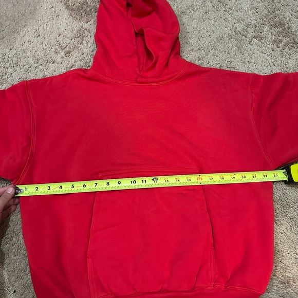 Yeezy YZY x Gap Perfect Hoodie Red Size Small Mens - Picture 3 of 7